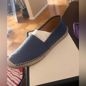 Blue Gucci shoes